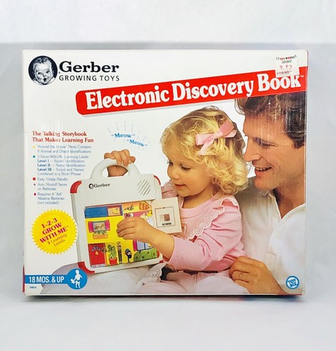 Gerber  Electronic Discovery Book Vintage Storybook New Open Box 1995 Toy Biz