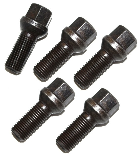 Front & Rear Wheel Studs Nut Bolt 5 Unit Fits Volkswagen Polo ECs eBay