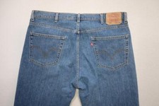 Levi's 550 Relaxed Fit Straight Blue Denim Jeans Rugged Mens Sz 40 x 30
