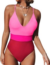CUPSHE One Piece Swimsuit for Women Bathing Suits Deep V Neck Crisscross Back XL