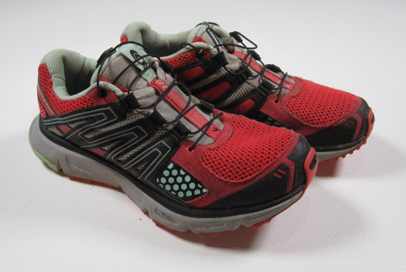 Scarpe Salomon XR Mission 1 donna 5 grigio rosso escursionismo trail running sneakers