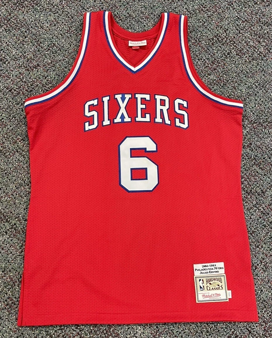 JULIUS ERVING  Philadelphia 76ers 1983 Throwback NBA Basketball Jersey