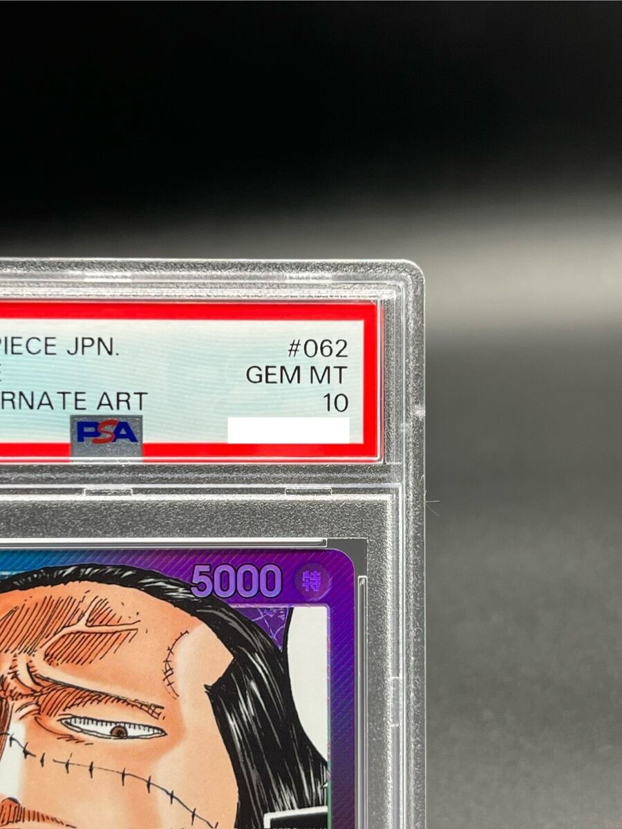 PSA 10 Crocodile OP01-062 Alt Art Leader Romance Dawn ONE PSA 10 Crocodile OP01-062 Alt Art Leader Romance Dawn ONE