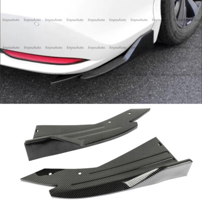 For Ford Escape Rear Bumper lip Spoiler Splitter Diffuser Carbon Fiber ...