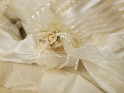 Franklin Mint Bebe Jumeau BRIDE DOLL Long Wedding Veil Train COA FRANKLIN MINT - Picture 4 of 11