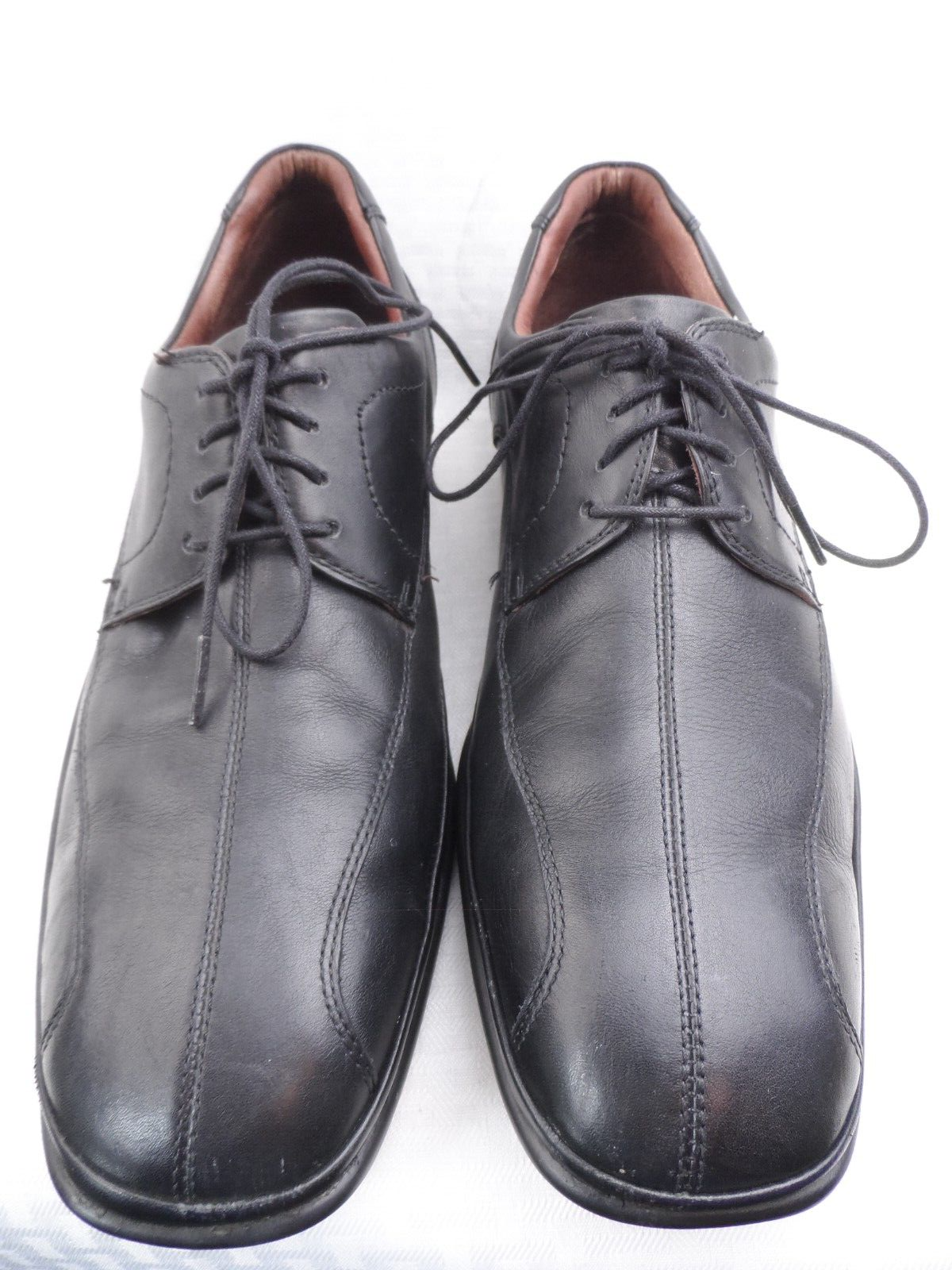 SAOLA Scarpe eleganti da uomo Johnston & Murphy 9 5 M Oxford Derby in pelle nera 20 1731