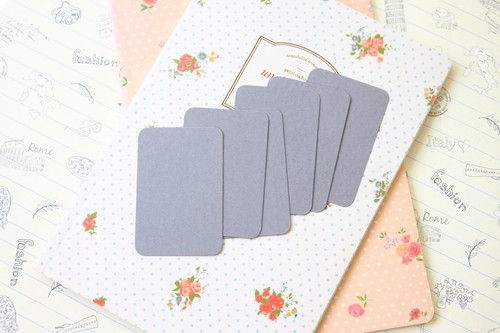 Slate Grey Business Cards 50pc blank wedding craft DIY name place card thank you - Picture 4 of 5
