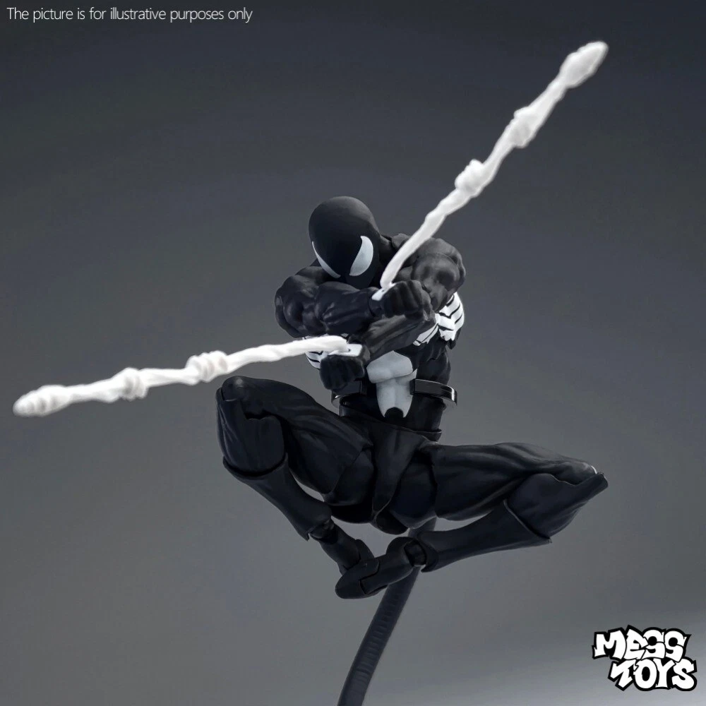 MESS TOYS Black Suit Neighbor Spider-Man Symbiote 1/12 Action Figure US STOCK image 16