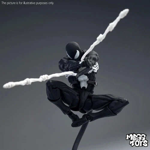 MESS TOYS Black Suit Neighbor Spider-Man Symbiote 1/12 Action Figure US STOCK image 16