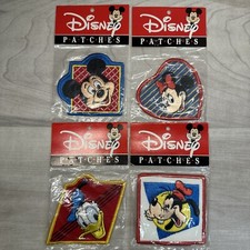 Disney Character Embroidered Patches Mickey Minnie Donald Goofy VINTAGE YOU PICK