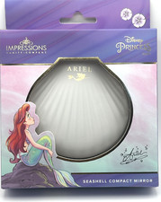 Disney The Little Mermaid Ariel Seashell Compact Mirror LED Light Limited Ed NIB