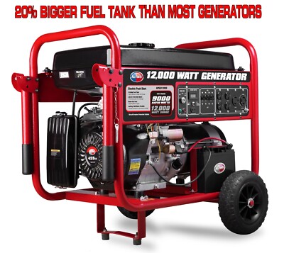 All Power 12,000-W Portable RV Ready Gas Powered Generator with Electric Start