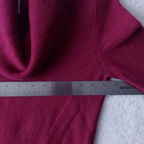 Patagonia Wool Blend Magenta Cowl Neck Women's Pullover Long Sleeve Sweater Sz S - Picture 7 of 15