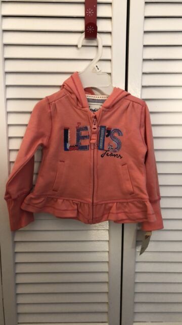 Infant Girl Levis Pink Hooded Jacket 6-9 Months New | eBay