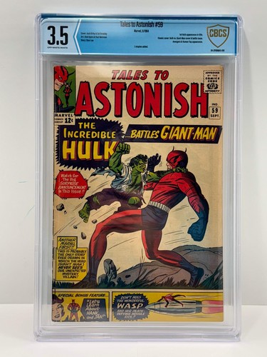 Tales To Astonish #59 CBCS 3.5 MARVEL COMICS 1964 1st Appearance of Hulk in Titl
