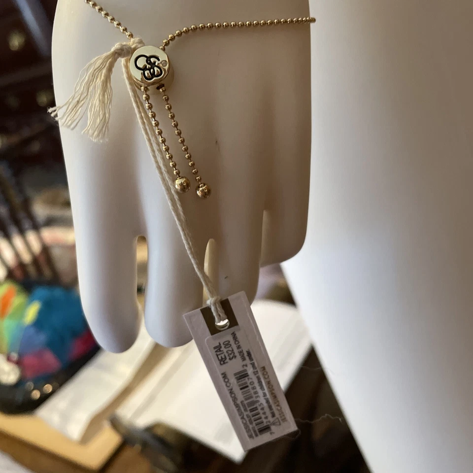 Nuevo con etiquetas Nuevo Brazalete Deslizante Tenis Jessica Simpson Tono Oro Amarillo Circonita Foto 2 de 4