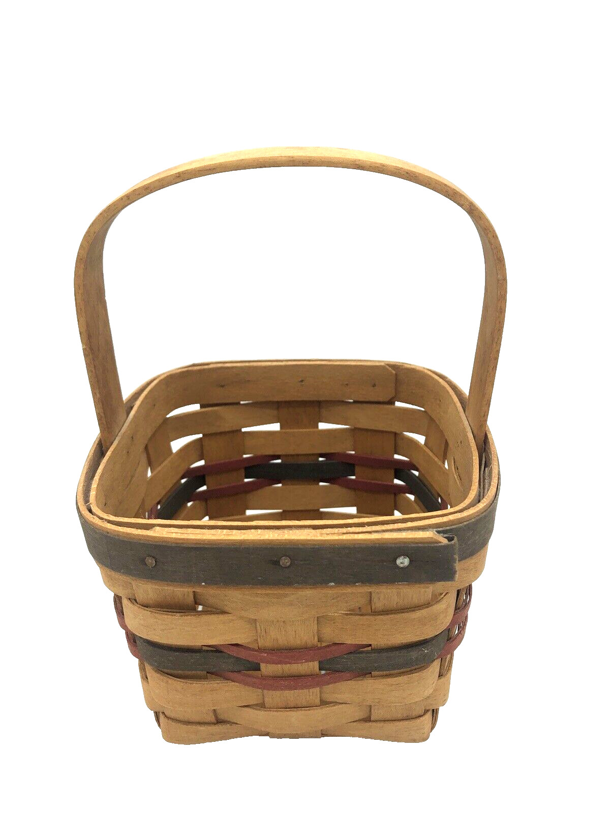 1993 Inaugural Basket Longaberger Handwoven Wicker Picnic Combo Americana GUC