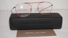 HENRY JULLIEN Eyeglasses HJLAURELTON3881 Red Round Black 51 20 145