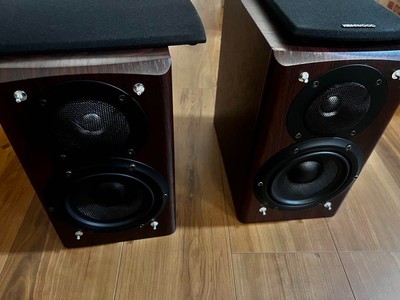 Kenwood LS-K901-M 2-way Bookshelf Speakers Bass-Reflex High-res Wood Brown  Used