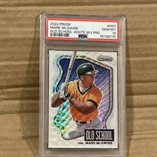 2022 Panini Prizm Make McGwire White Wave Old School Prizm PSA GEM MINT 10 A's