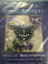 Mill Hill Spring Bouquet Collection Black Swallowtail Glass Bead Kit
