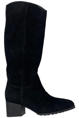 Vionic Women's Bixby Slouchy High Shaft Knee Boots Black Suede