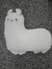 Little Love by NoJo Llama Shaped Plush Sherpa Decorative Pillow - Ivory