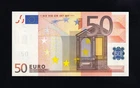F.C. EUROPEAN UNION , 50 € 2002 , LETTER V , S/C (UNC) 1st SIGNATURE DUISENBERG .