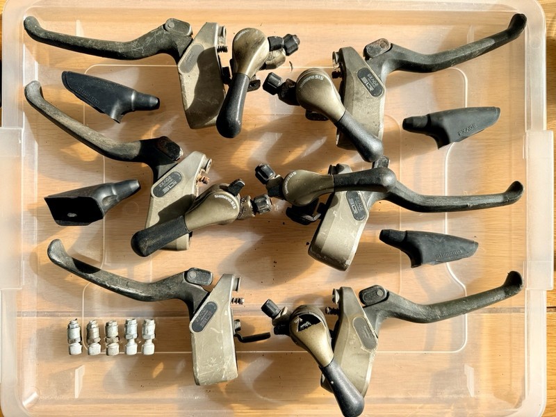 Shimano Exage Mountain BL-M450 Brake Levers & SL-M450 Thumb Shifters Job Lot