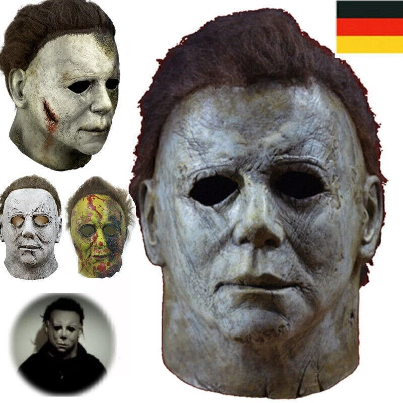 Deluxe Michael Myers Maske Halloween Latex Kopf Erwachsenes Kostüm Geschenk L6Y8 - Bild 2 von 4