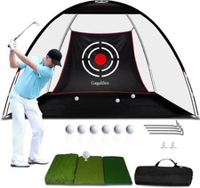 All-in-One Golf Practice Kit: 10x7FT Net, Balls Velvet Target for Home Use
