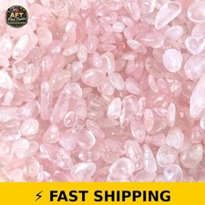 JOHOUSE 1lb Pink Crushed Rose Quartz Chips for Aquarium  Crafts