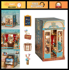 DIY Book Nook Kit for Adults - Miniature Infinity Train Cabin 3D Puzzle Bookend