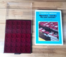 Münzenbox, Leuchtturm MB 35 RD, für 35 Münzen bis Ø 32,5 cm, Stapelrahmen