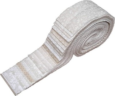 Best of Tone on Neutral Blenders Jelly Roll 40 Precut 2.5 Inches, Creme 
