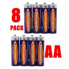 8x Multipurpose Batteries Longlife Power AA Battery 1.5V Zinc-Carbon AA Battery