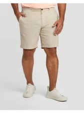 Goodfellow & Co Men's 10.5 Flat Front Chino Shorts Khaki - Light Cream 58w NWT