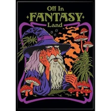 STEVEN RHODES OFF IN FANTASY LAND MAGNET 2.5” X 3.5” NEW