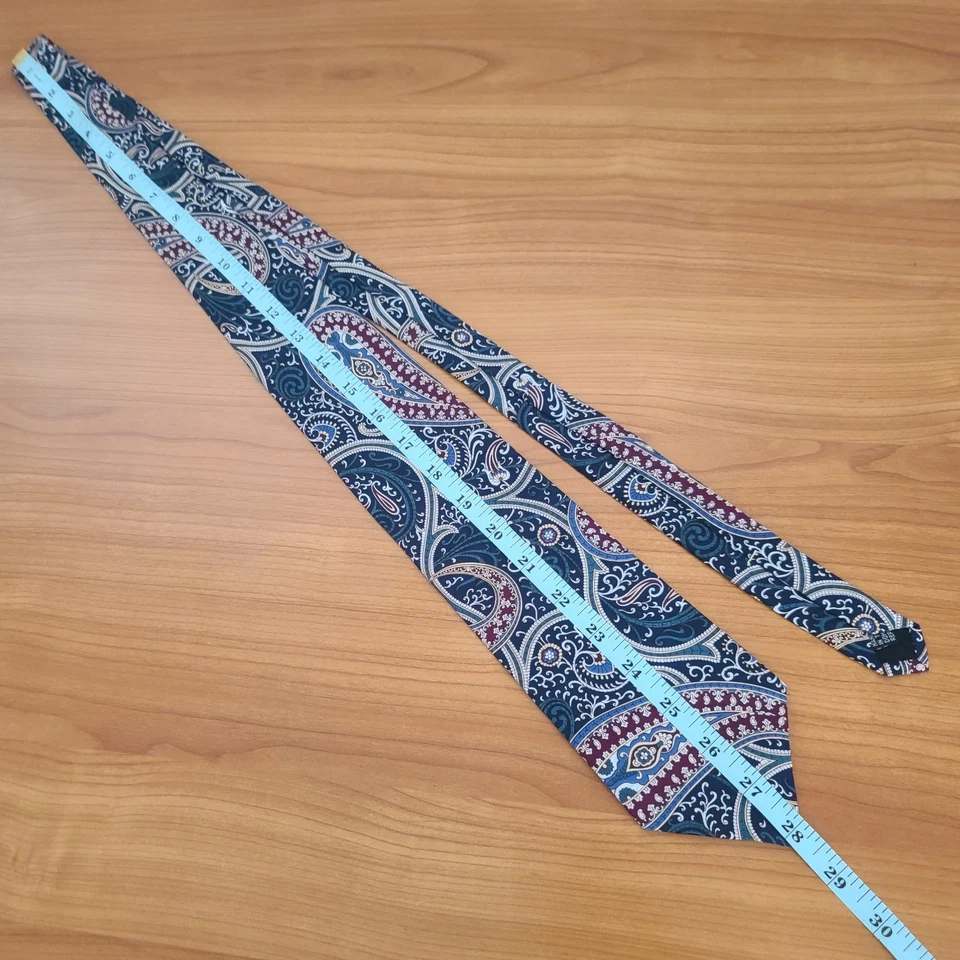 Corbata Claybrooke Pura Seda 100% Seda Hecha a Mano Foto 3 de 4