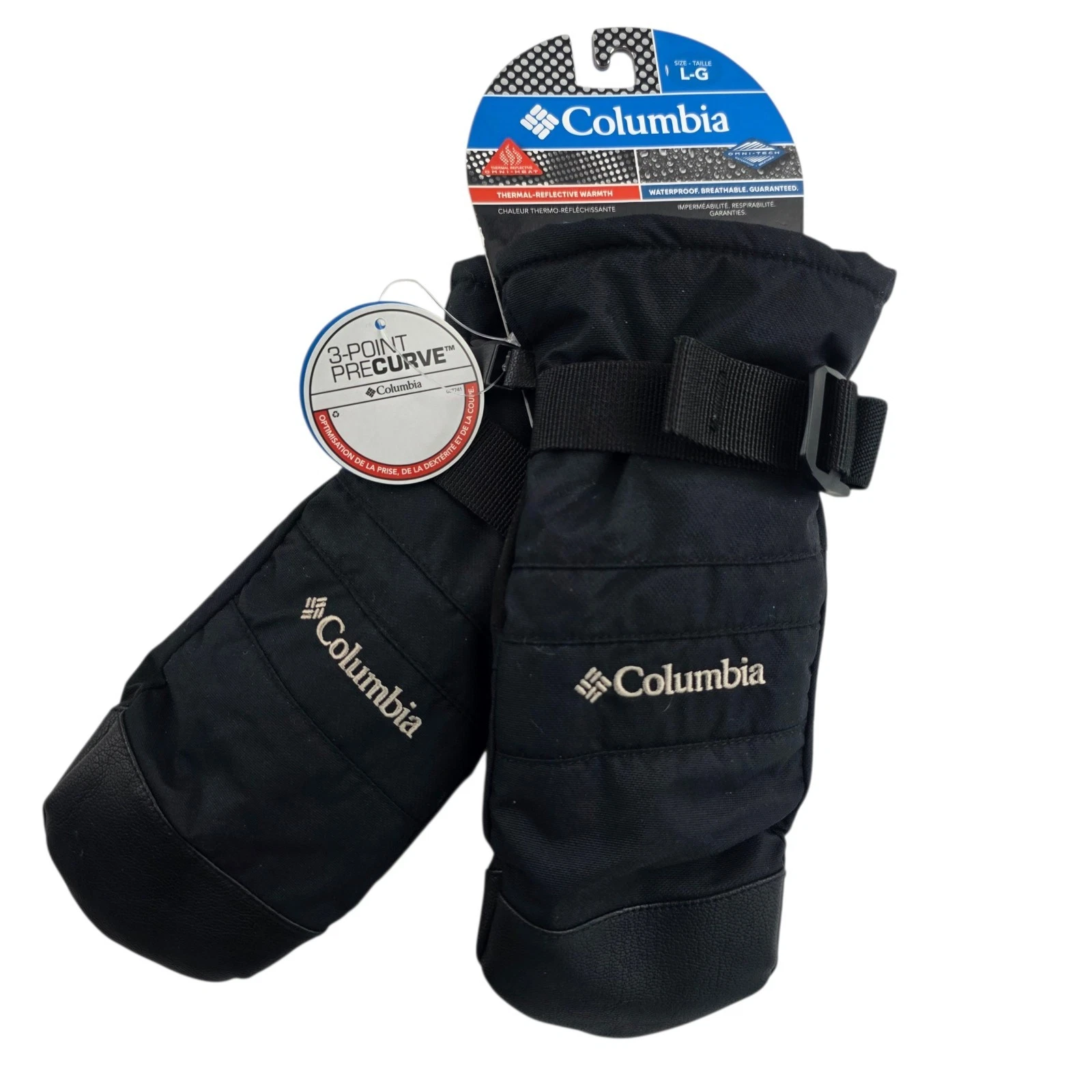 Columbia Whirlibird III Black Mitten Youth L Kid's Large Glove