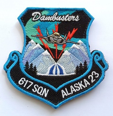 RAF 617 Squadron The Dambusters Ex Northern Edge Alaska 23 F-35 Schild Aufnäher