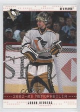 2002-03 ITG Be A Player Memorabilia Ruby 142/200 Johan Hedberg #107 h3a
