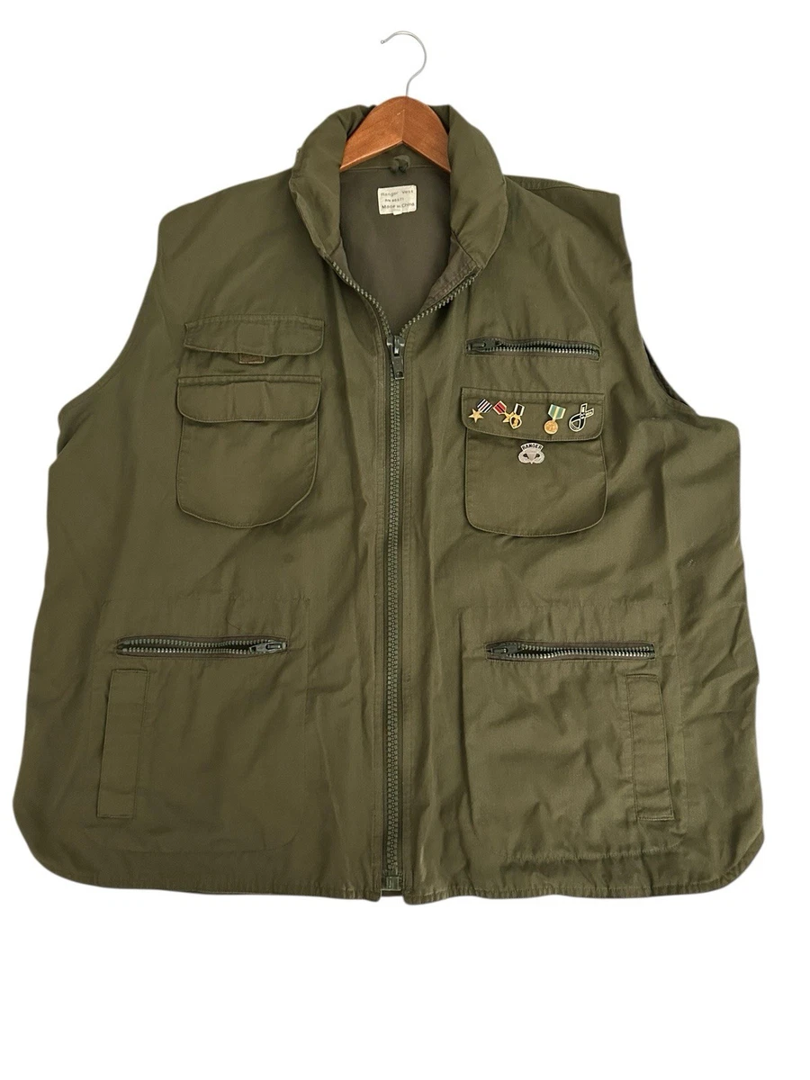 Gilet Tactique Rothco Ranger – Taille S, Camouflage Désert, Vintage Utilitaire