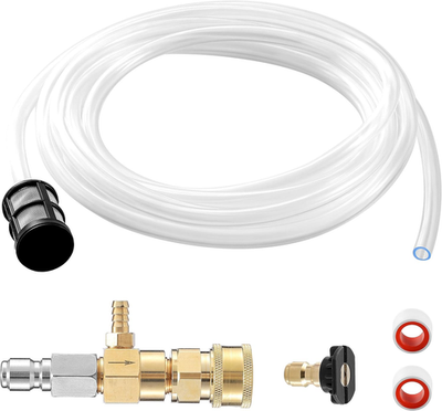 #ad Downstream Injector Pressure Washer Chemical Kit 3 8in Quick Connect 3 5 GPM $32.04