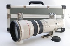 Canon EF 500mm f4.5 L USM Lens White Beige with Case Used