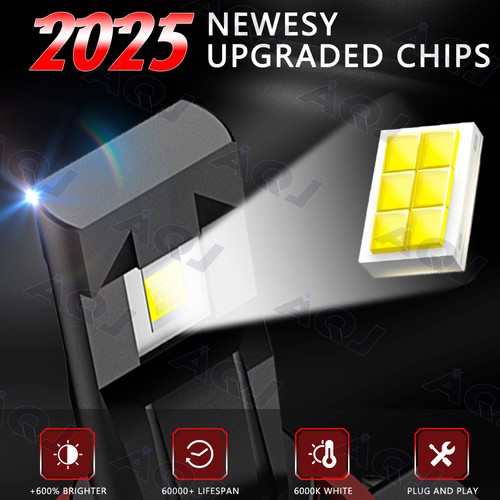 For Chevrolet Impala 2006-2013 LED Headlight High Low Beam Bulbs Combo Kit 4x - Picture 8 of 11