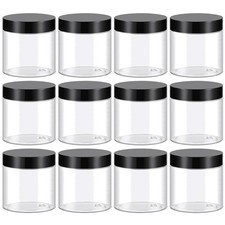 Body Butter Jars, 48 Pack 4 Oz Plastic Containers