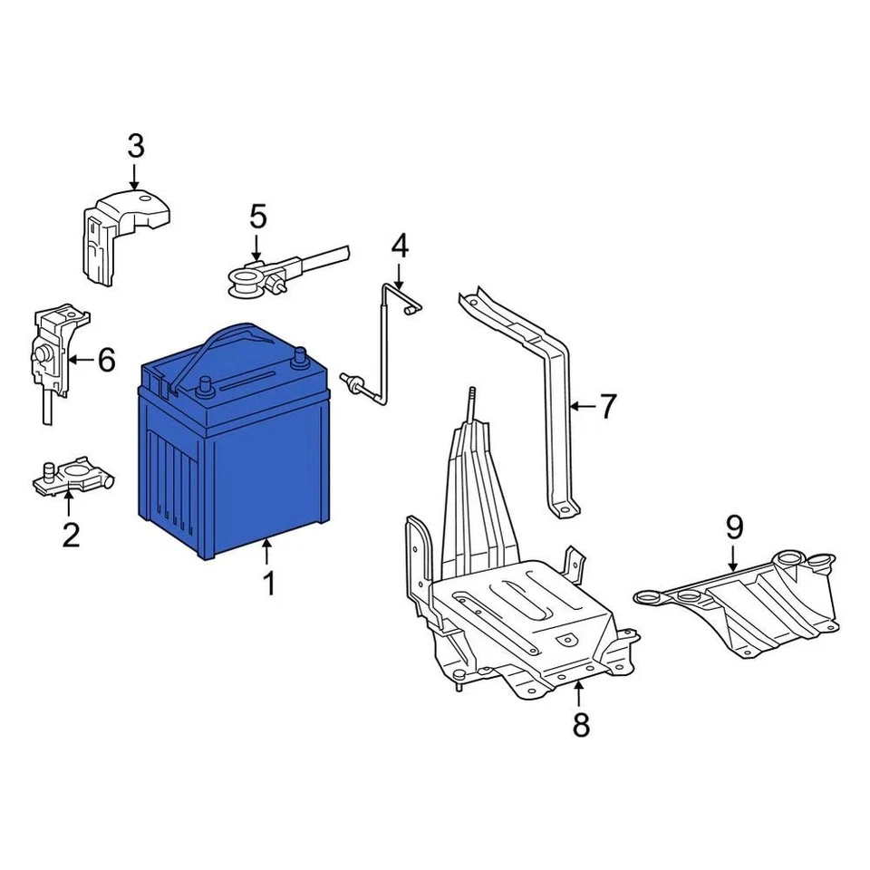 For Toyota Camry 2012-2017 Toyota 2880036052 Vehicle Battery Foto 3 de 3