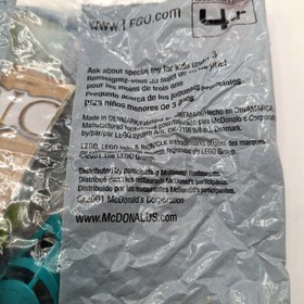 Lego Bionicle Kongu 5 McDonalds Happy Meal Toy 2001 Sealed Polybag - Wrinkled