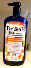 Dr Teal's Body Wash Pure Epsom Salt Radiance with Vitamin C Citrus 24 Fl Oz